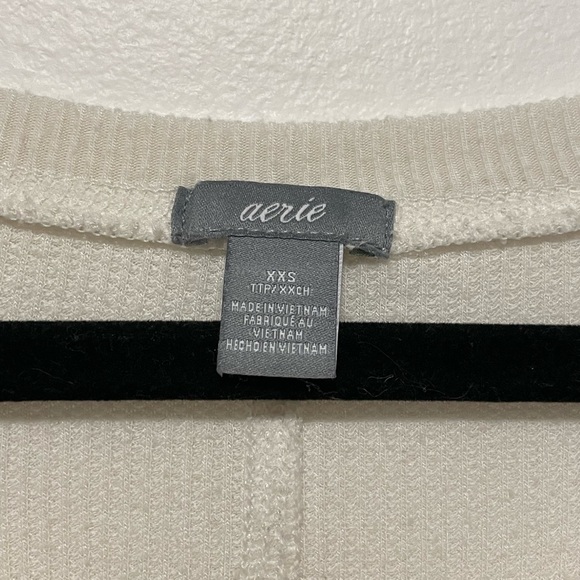 Aerie White Thermal Long Sleeve - Picture 3 of 3